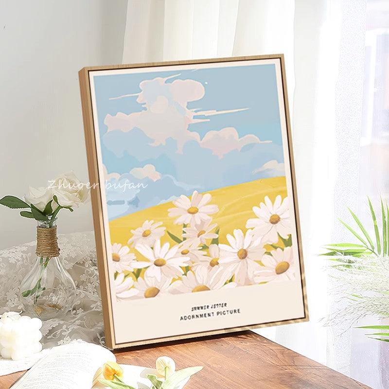 Decorative Framed Daisy Wall Art Homeandso