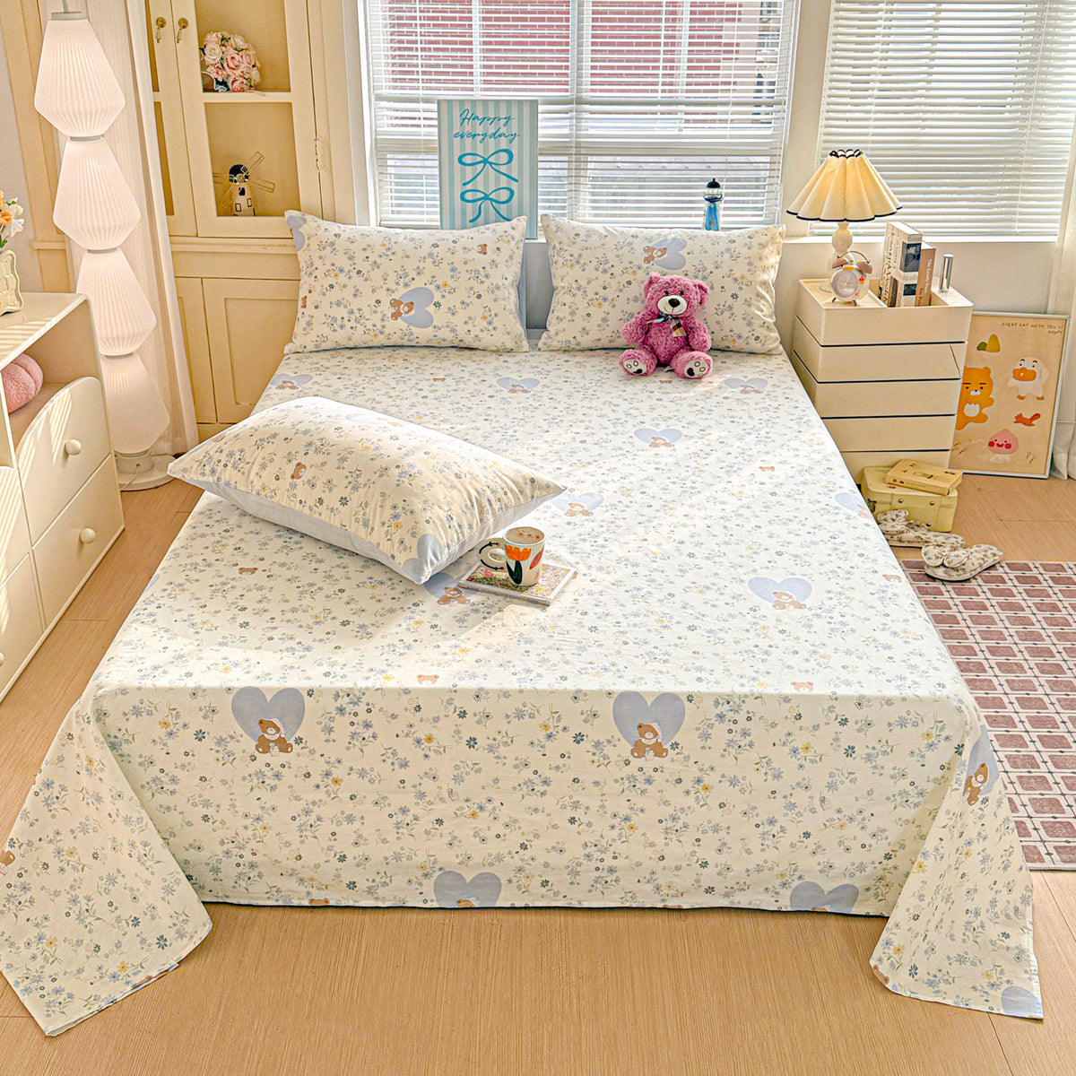 Playful Cartoon-Themed Bed Cover Set Homeandso