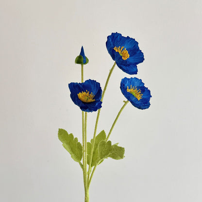 Realistic Poppy Floral Stem for Flower Arrangements