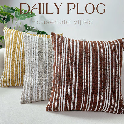 Textured Striped Accent Pillow