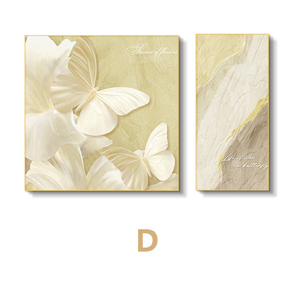 Elegant Butterfly and Floral Wall Art Homeandso