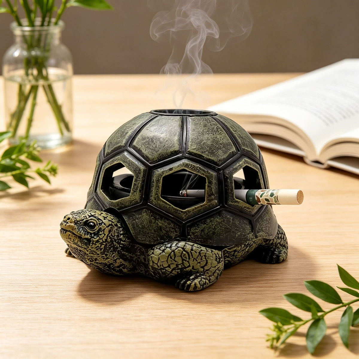 Decorative Turtle-Shaped Candle Holder Homeandso