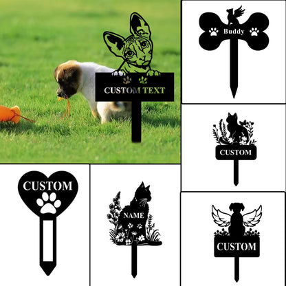 Customized Cat Garden Marker Homeandso