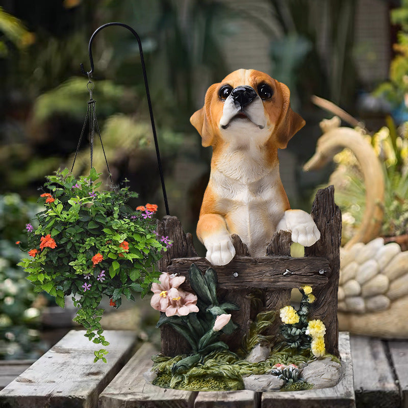 Garden Decor Dog Statue Homeandso