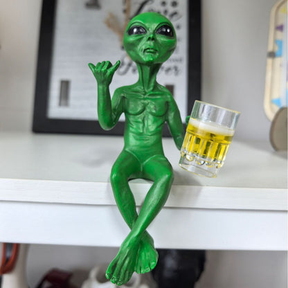 Alien Figurine Phone Holder Homeandso