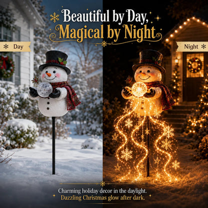 Decorative Snowman Light Display