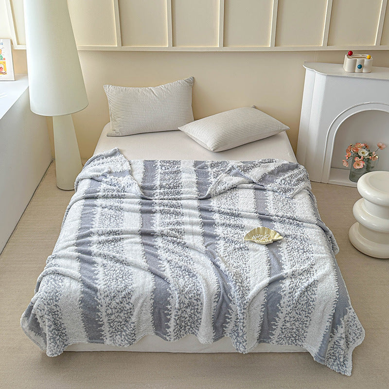 Plush Textured Throw Blanket