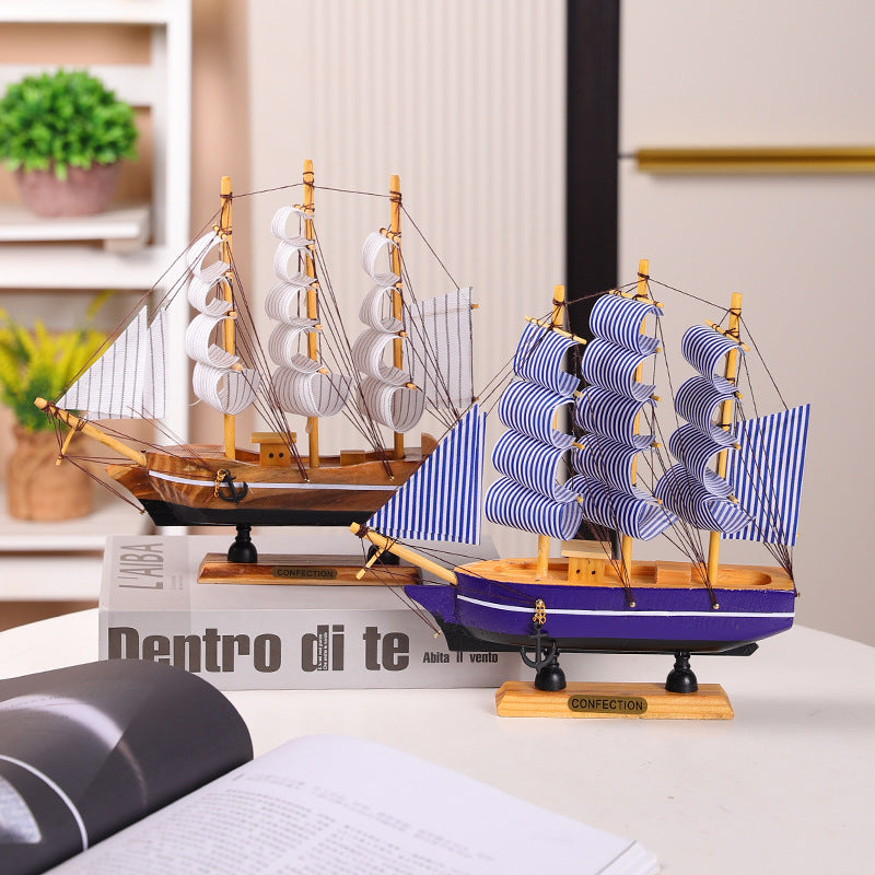 Decorative Wooden Sailing Ship Model Homeandso 1788262945