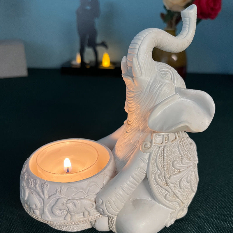 Elephant-Themed Decorative Phone Stand Homeandso