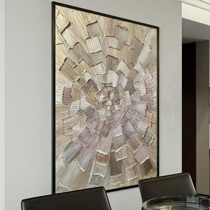 Textured Abstract Floral Canvas Art Homeandso