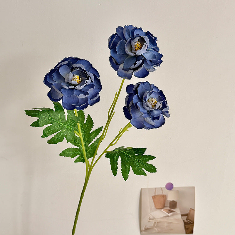 Lifelike Artificial Peony Floral Stem