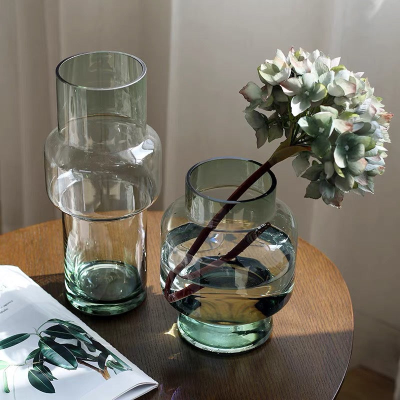 Dekorative Glasvase für Regaldekoration