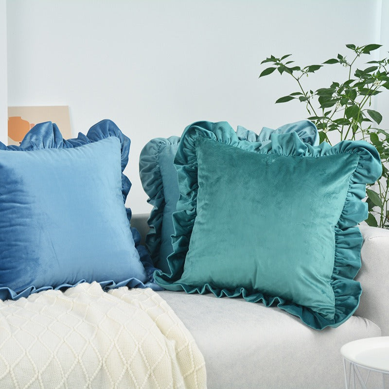 Ruffled Decorative Throw Pillow