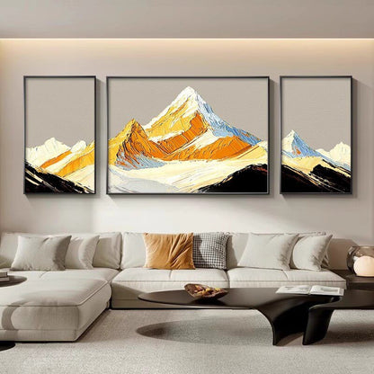 Three-Piece Mountain Landscape Canvas Art Set Homeandso