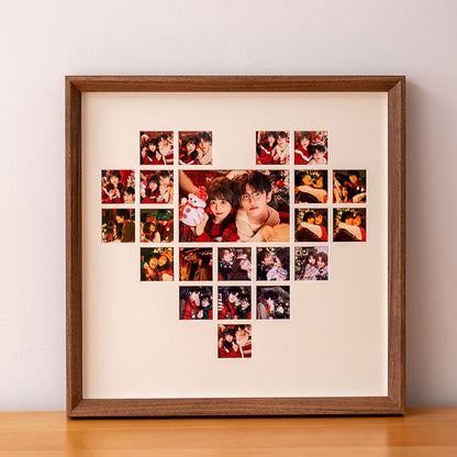 Herzförmiger Collage-Rahmen