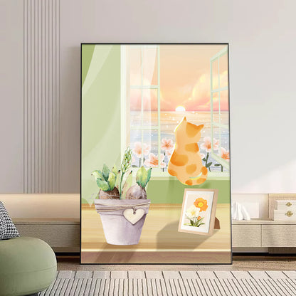 Decorative Cat-Themed Canvas Art Homeandso