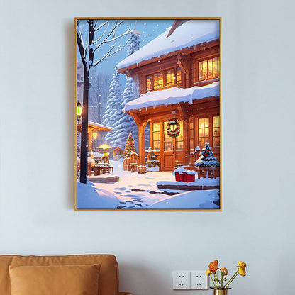 Winter Wonderland Scene Framed Wall Art Homeandso