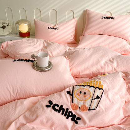 Playful Panda-Themed Duvet Cover Set Homeandso