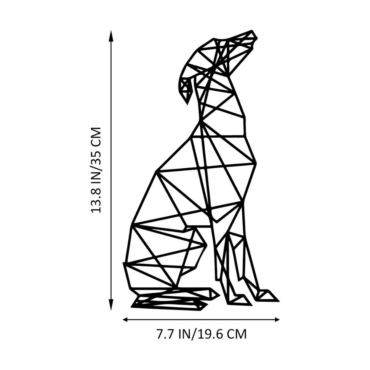 Geometric Dog Silhouette Wall Art Homeandso