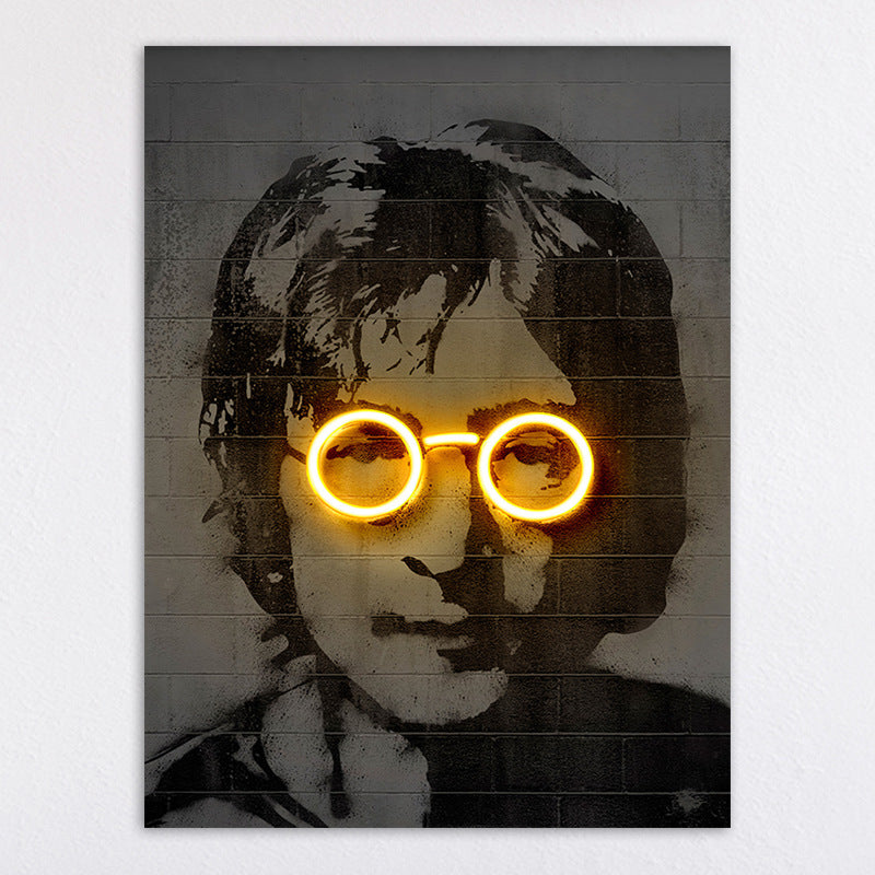 Neon Illumination Street Art Print Homeandso