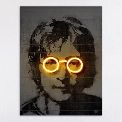 Neon Illumination Street Art Print Homeandso