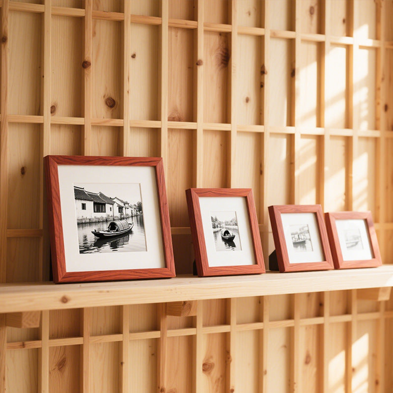 Framed Scenic Boat Artwork
