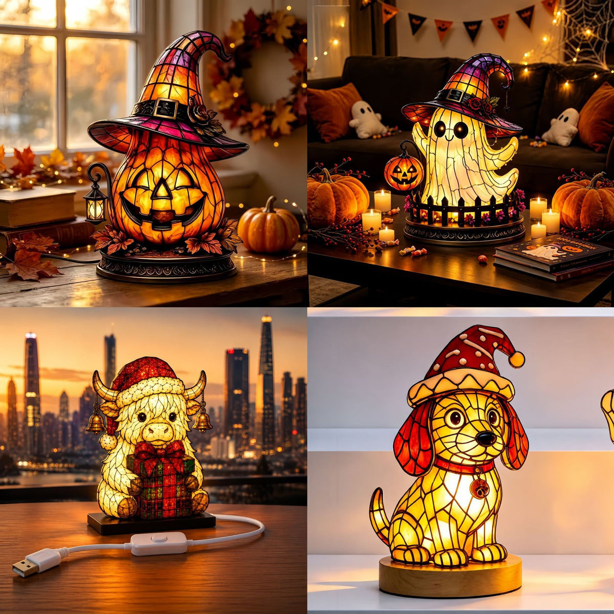 Decorative Pumpkin Hat Lamp