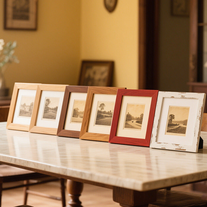 Multi-Style Wooden Picture Frame Set
