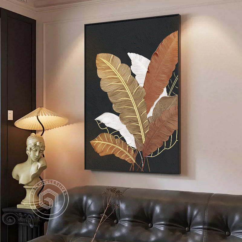 Botanical Leaf Canvas Wall Art Homeandso