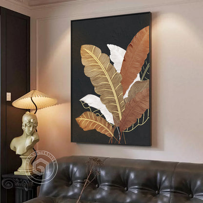 Botanical Leaf Canvas Wall Art Homeandso