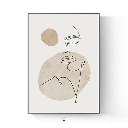 Elegant Line Drawing Floral Wall Art Homeandso