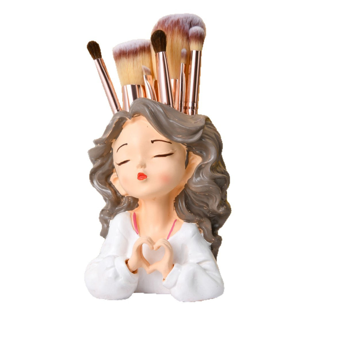 Cute Heart Gesture Figurine Homeandso
