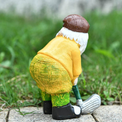 Whimsical Golfing Gnome Figurine Homeandso