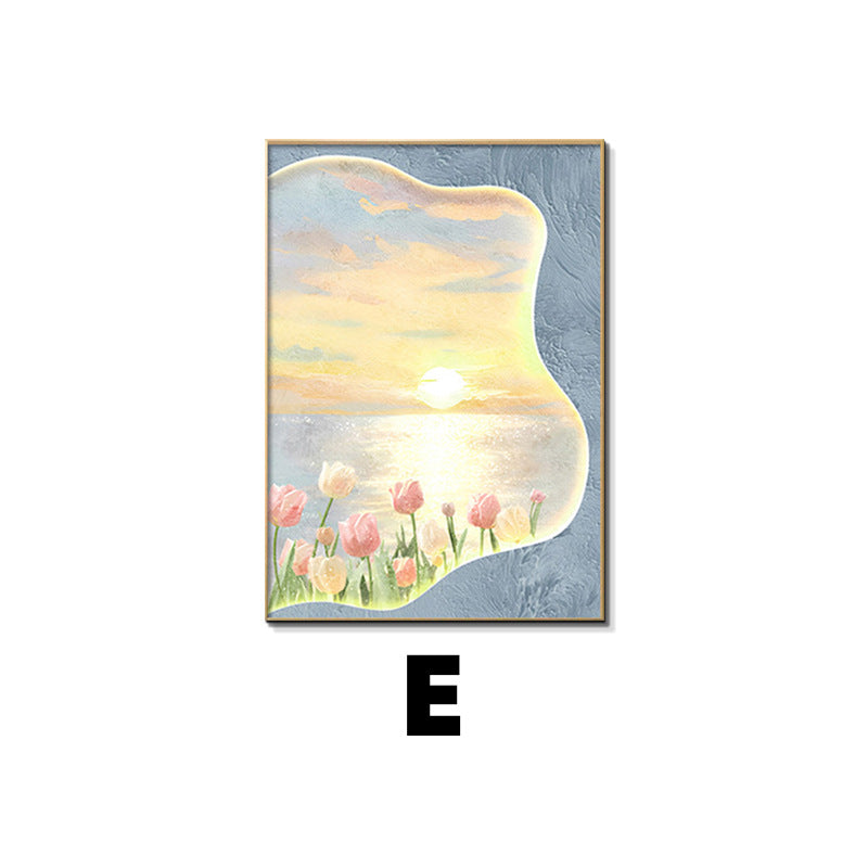 Framed Floral Sunset Art Print Homeandso