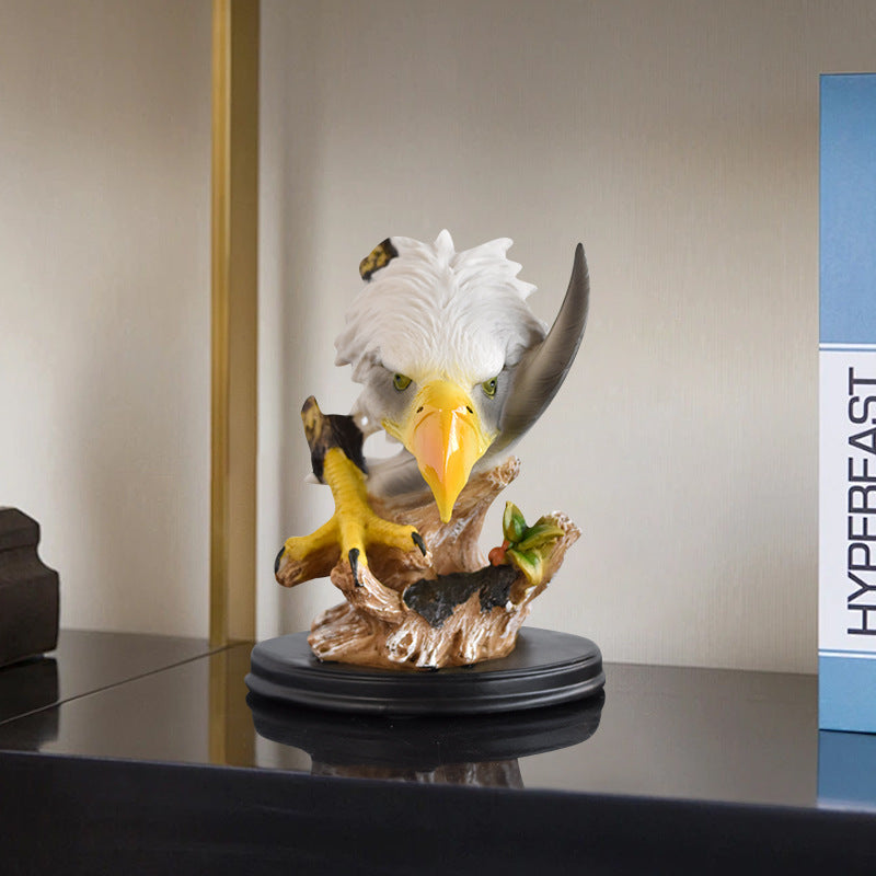 Decorative Realistic Bald Eagle Figurine Homeandso