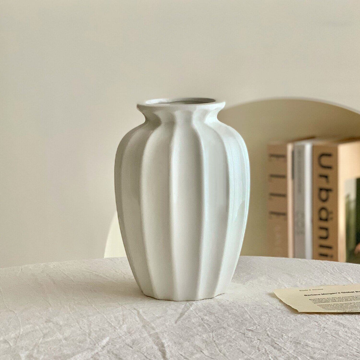 Elegant Textured Ceramic Vase