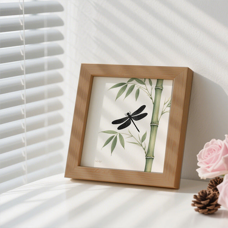 Decorative Bamboo Dragonfly Art Frame