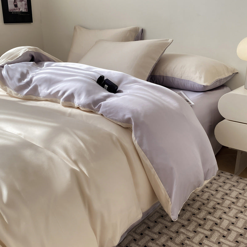 Luxurious Silk Duvet Cover Set Homeandso