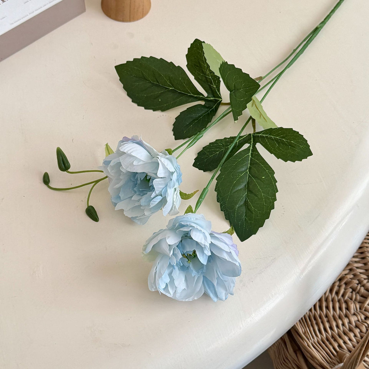 Lifelike Peony Flower Stem