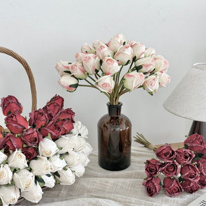 Realistic Fabric Rose Bouquet