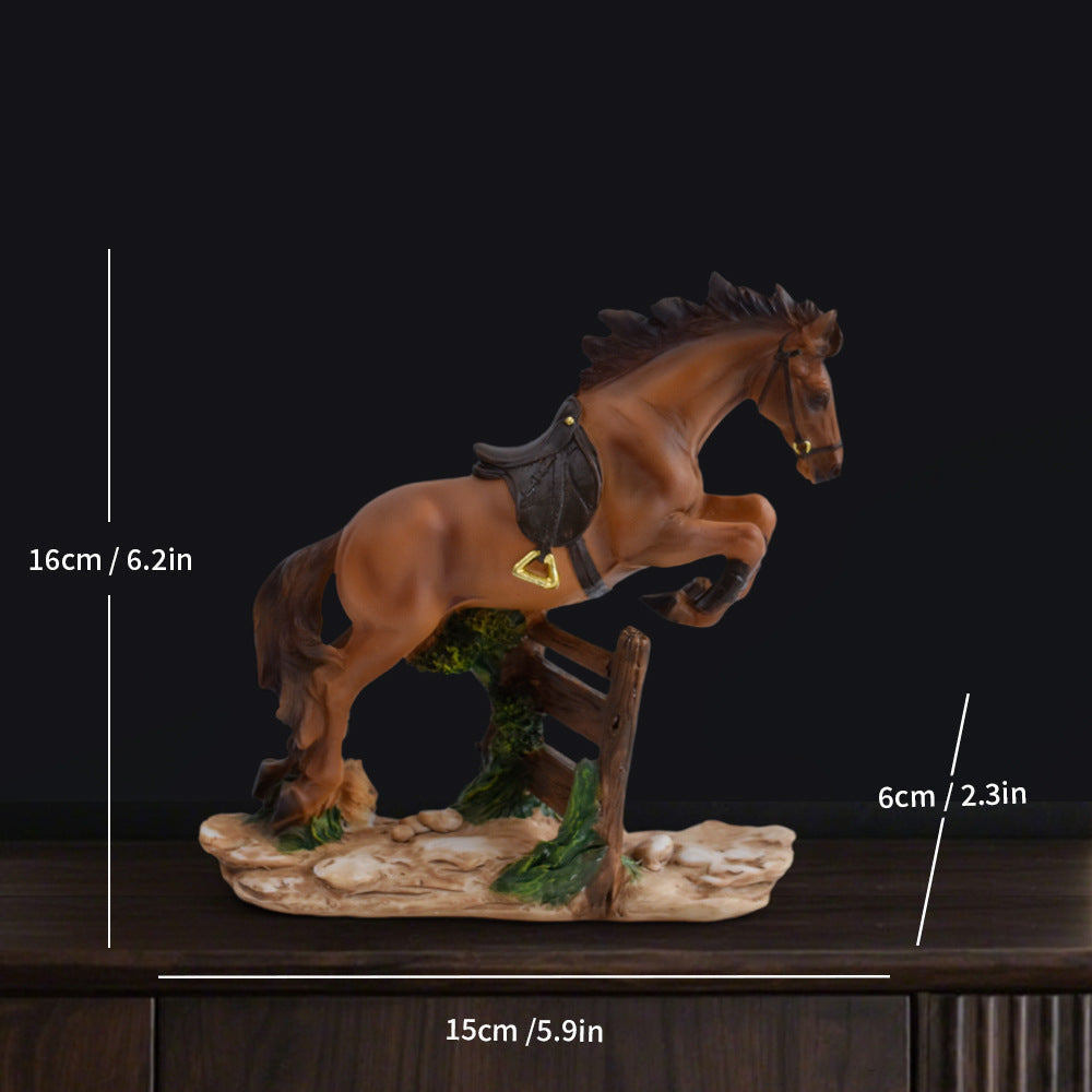 Horse Jumping Figurine Homeandso