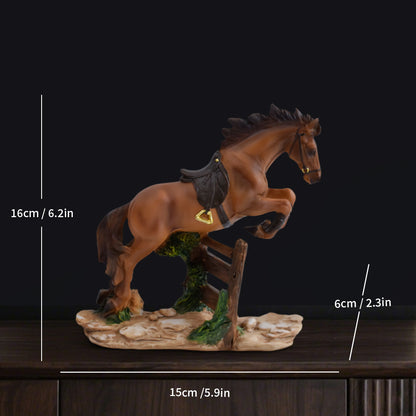 Horse Jumping Figurine Homeandso
