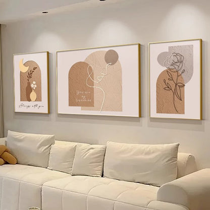 Decorative Three-Piece Art Print Set Homeandso