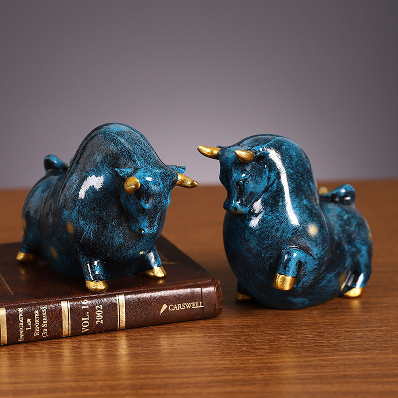 Decorative Bull Figurine Homeandso