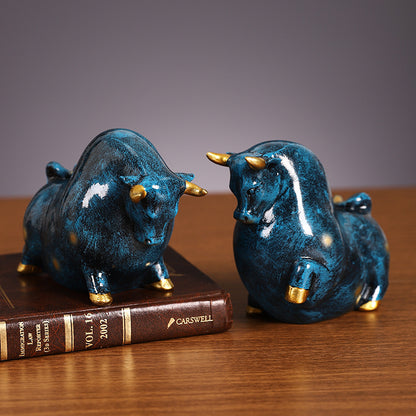Decorative Bull Figurine Homeandso