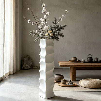 Decorative Slim Wave Vase