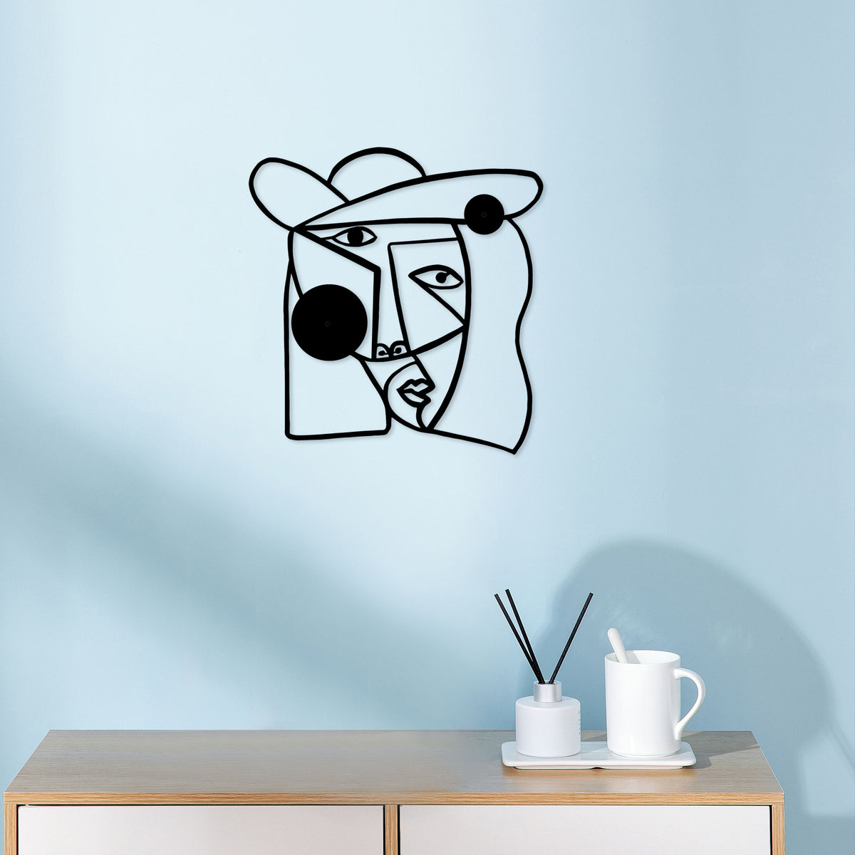 Modern Abstract Face Wall Art Homeandso