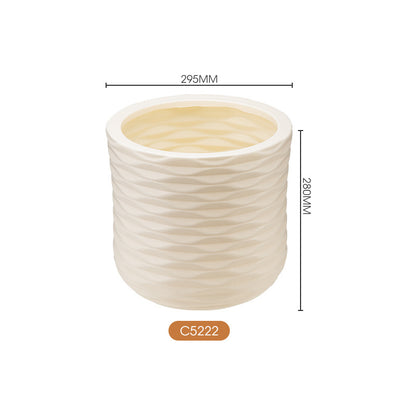 Decorative Textured Ceramic Planter Homeandso