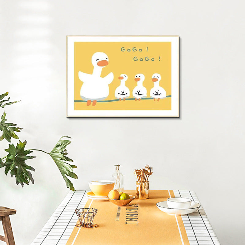 Whimsical Duck Family Framed Wall Art Homeandso