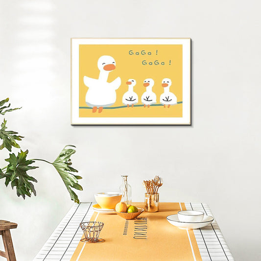 Whimsical Duck Family Framed Wall Art Homeandso